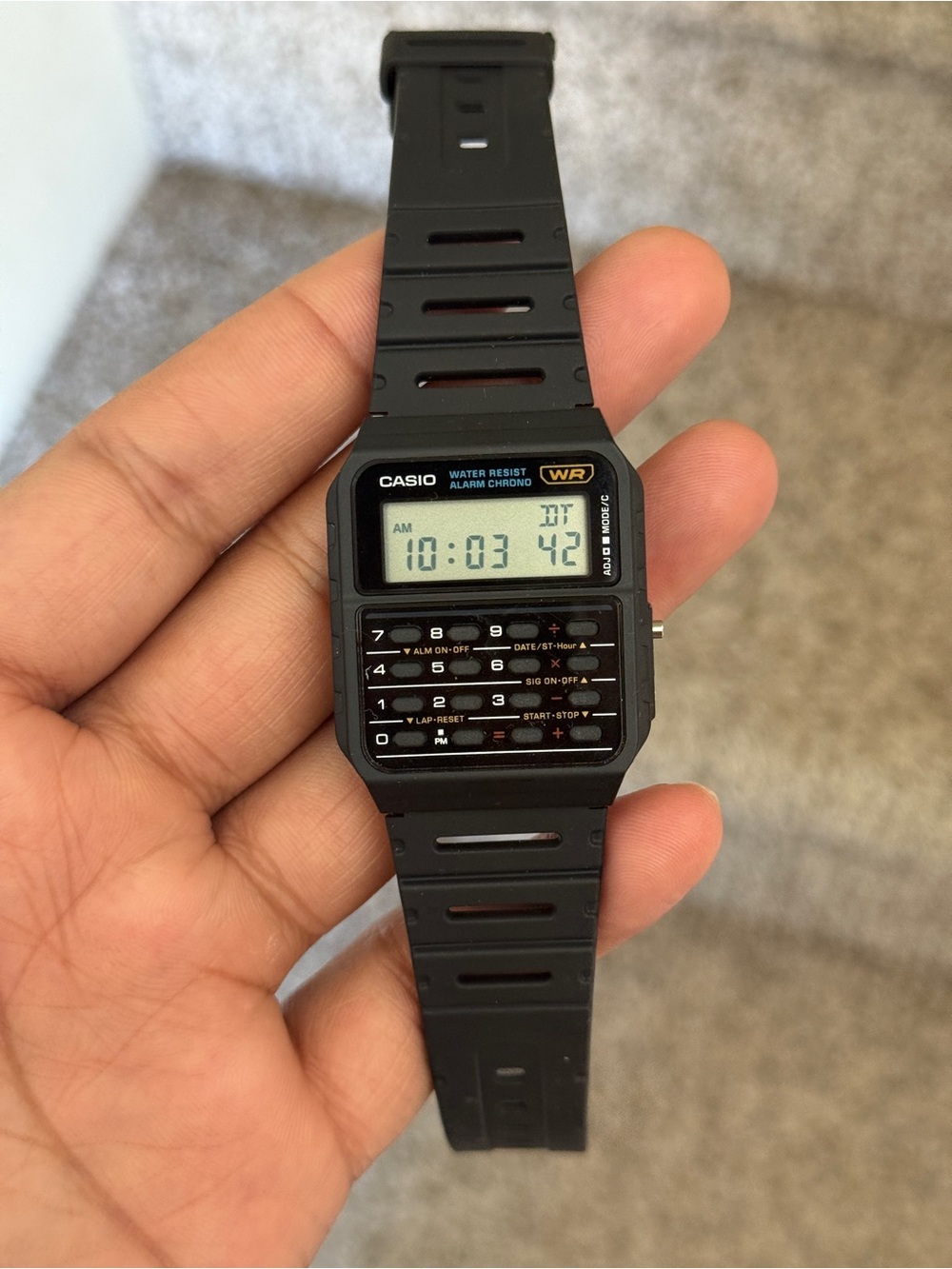 Casio Vintage Calculator Digital trendy Watch unisex - Picture 4 of 8